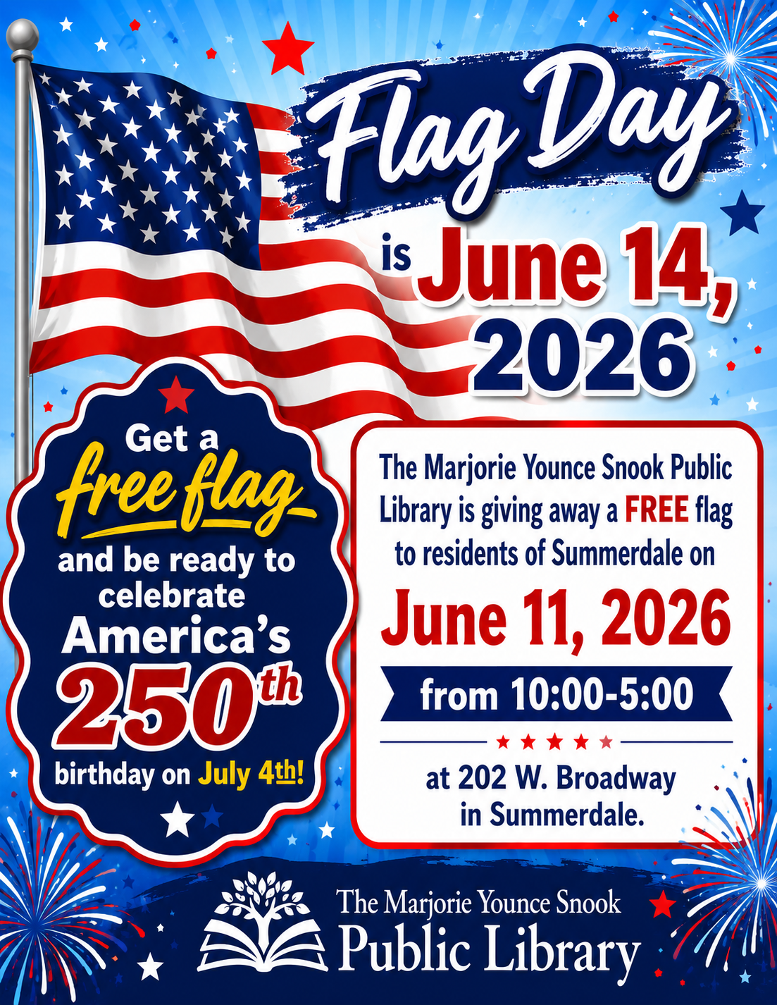 Free Flag Day giveaway, June 11, 2026
